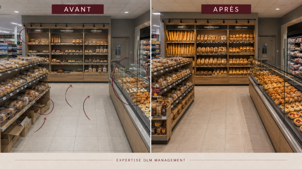 Transformation rayon boulangerie par expertise DLM Management