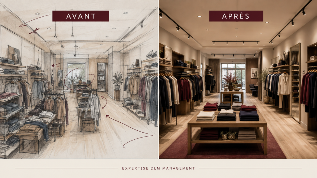 Rayon prêt à porter transformé par expertise DLM Management